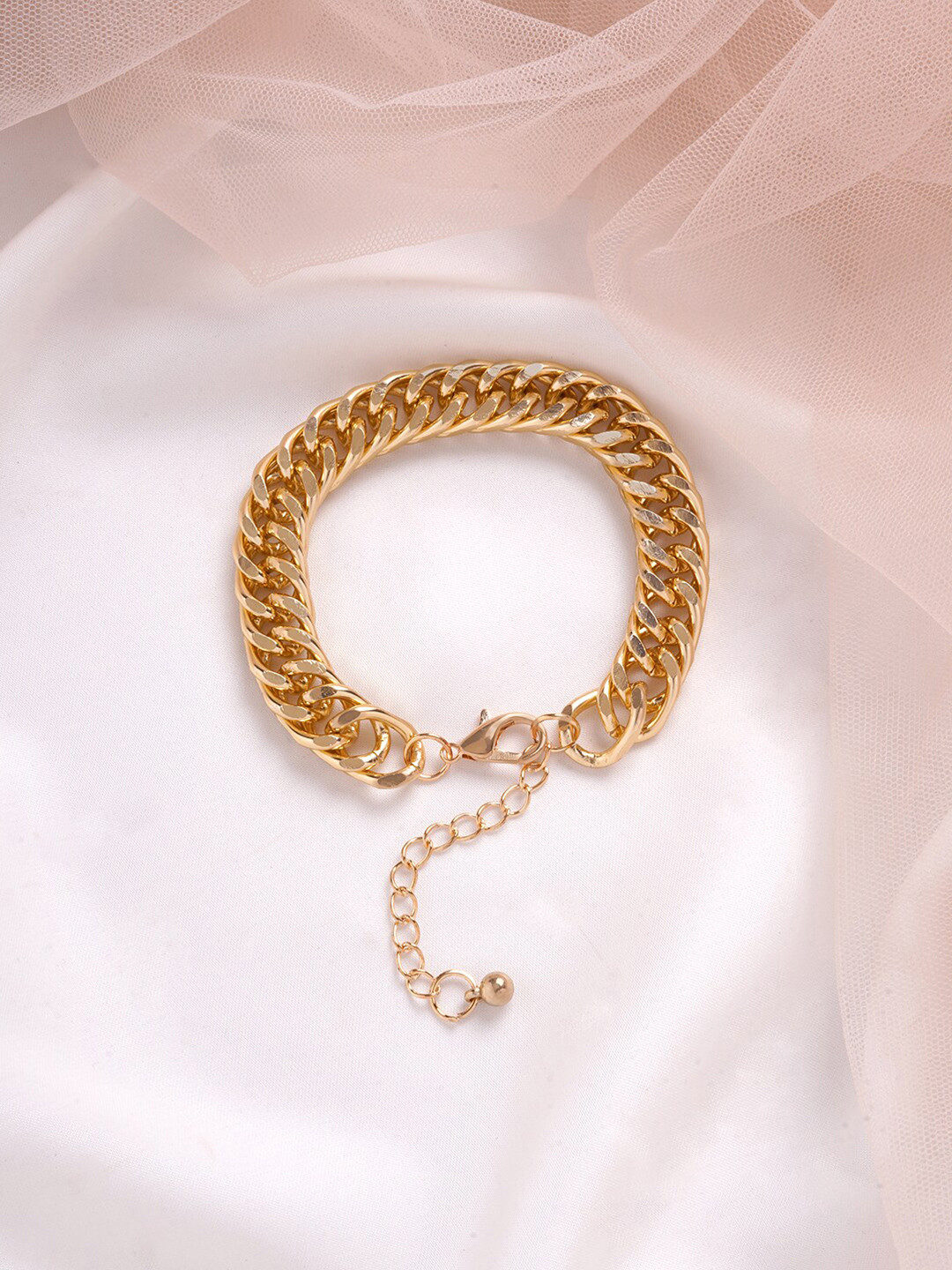 

BEWITCHED Women Gold-Toned Linked Bracelet
