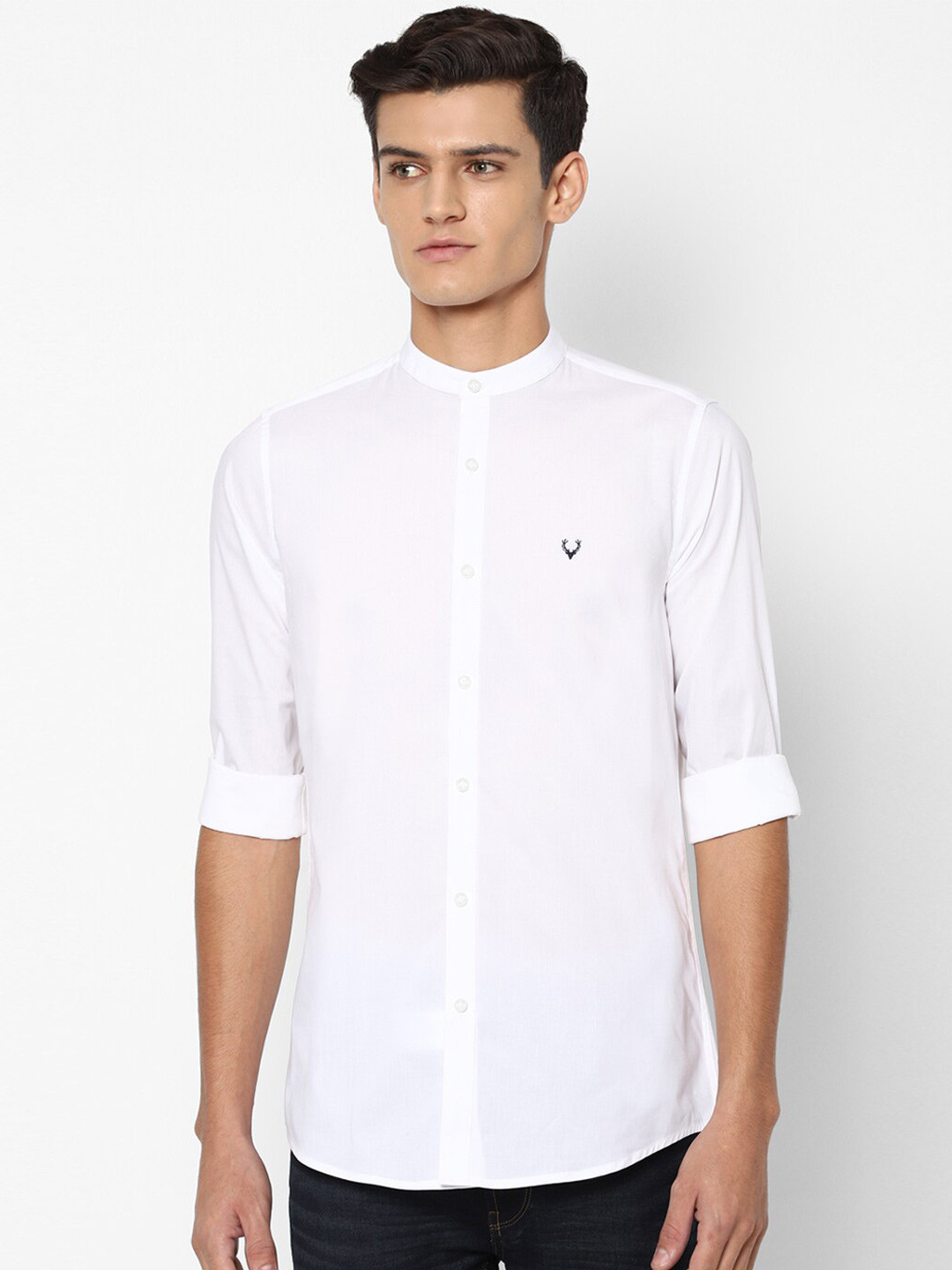 

Allen Solly Men White Slim Fit Casual Shirt
