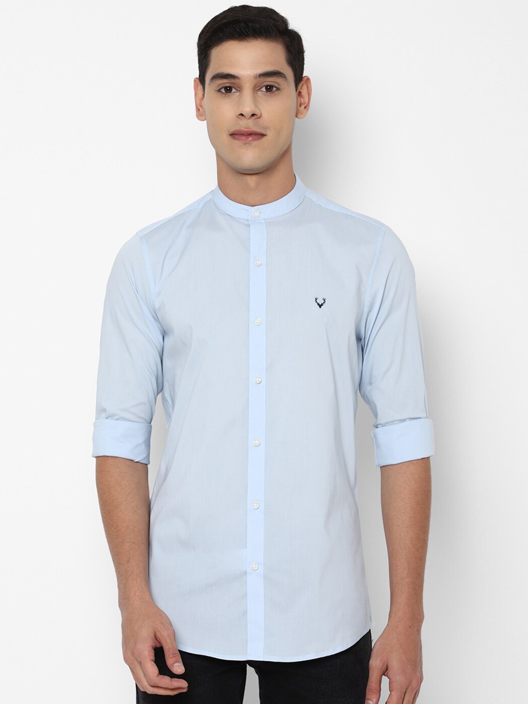 

Allen Solly Men Blue Slim Fit Casual Shirt
