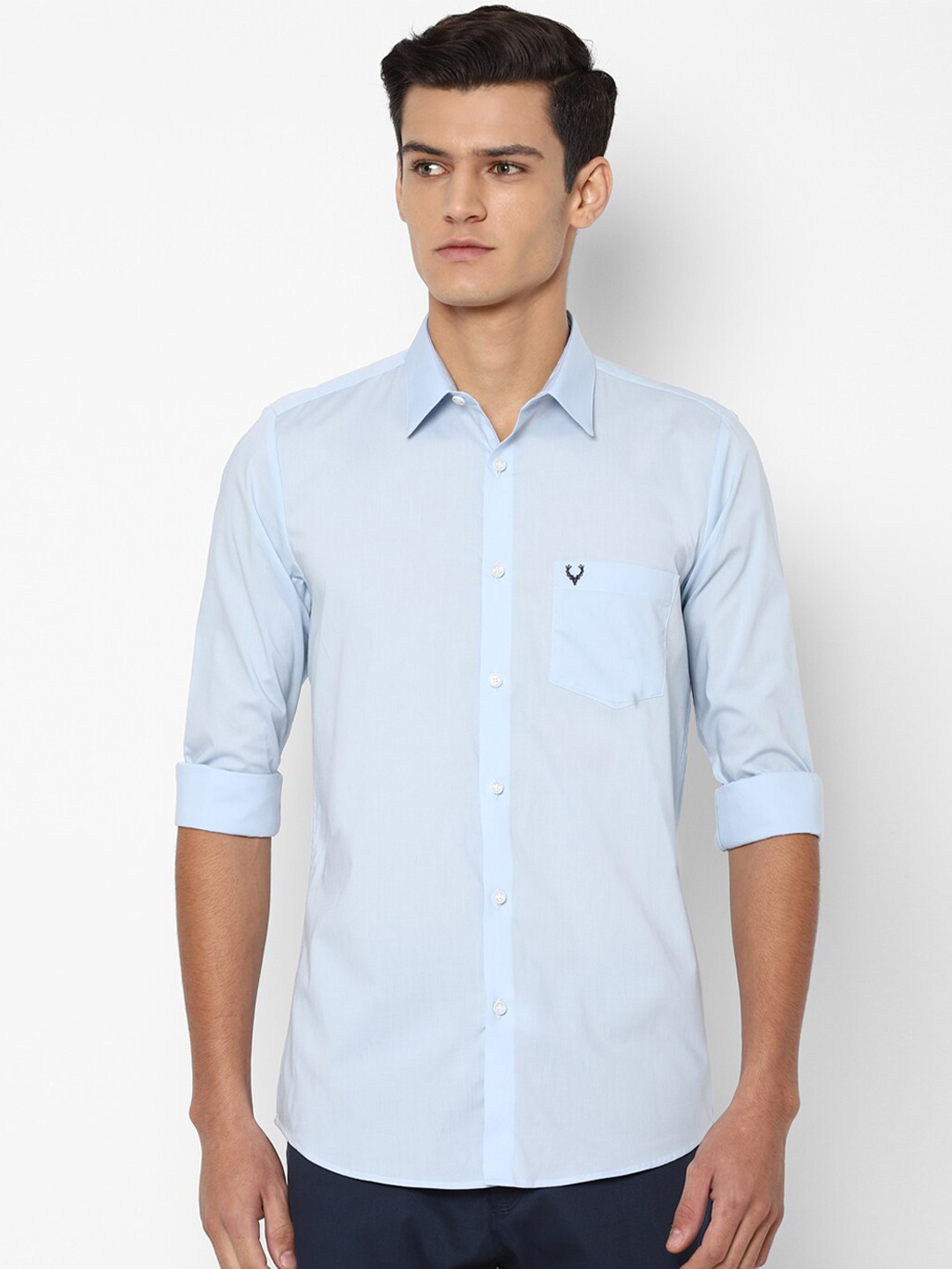 

Allen Solly Men Blue Slim Fit Casual Shirt