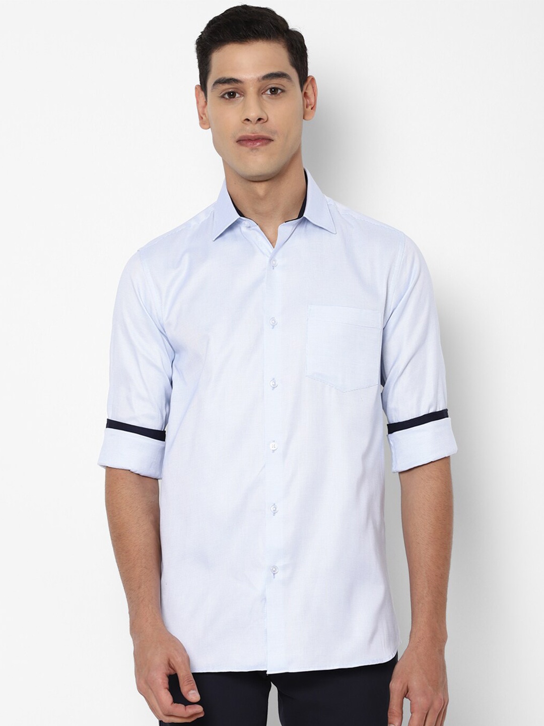 

Allen Solly Men Blue Slim Fit Casual Shirt