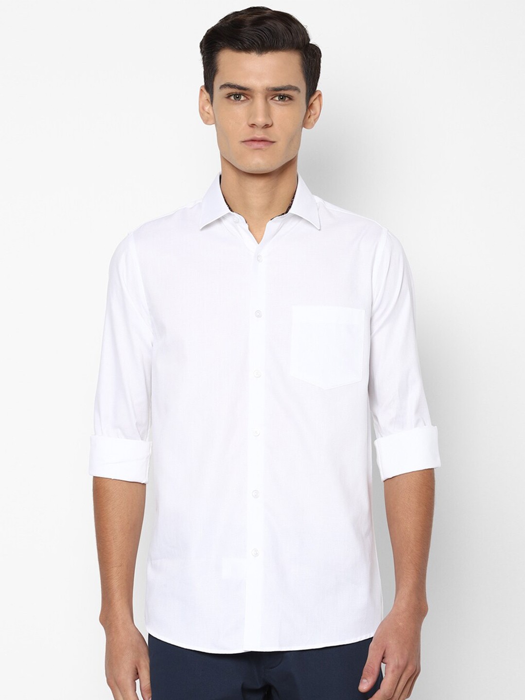 

Allen Solly Men White Slim Fit Pure Cotton Casual Shirt