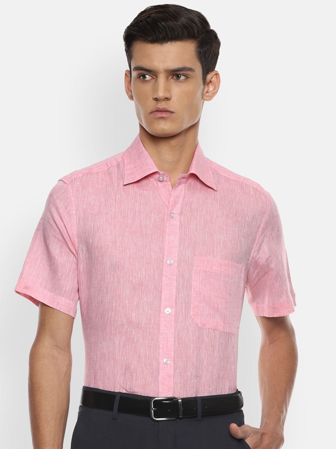

Louis Philippe Men Pink Formal Shirt