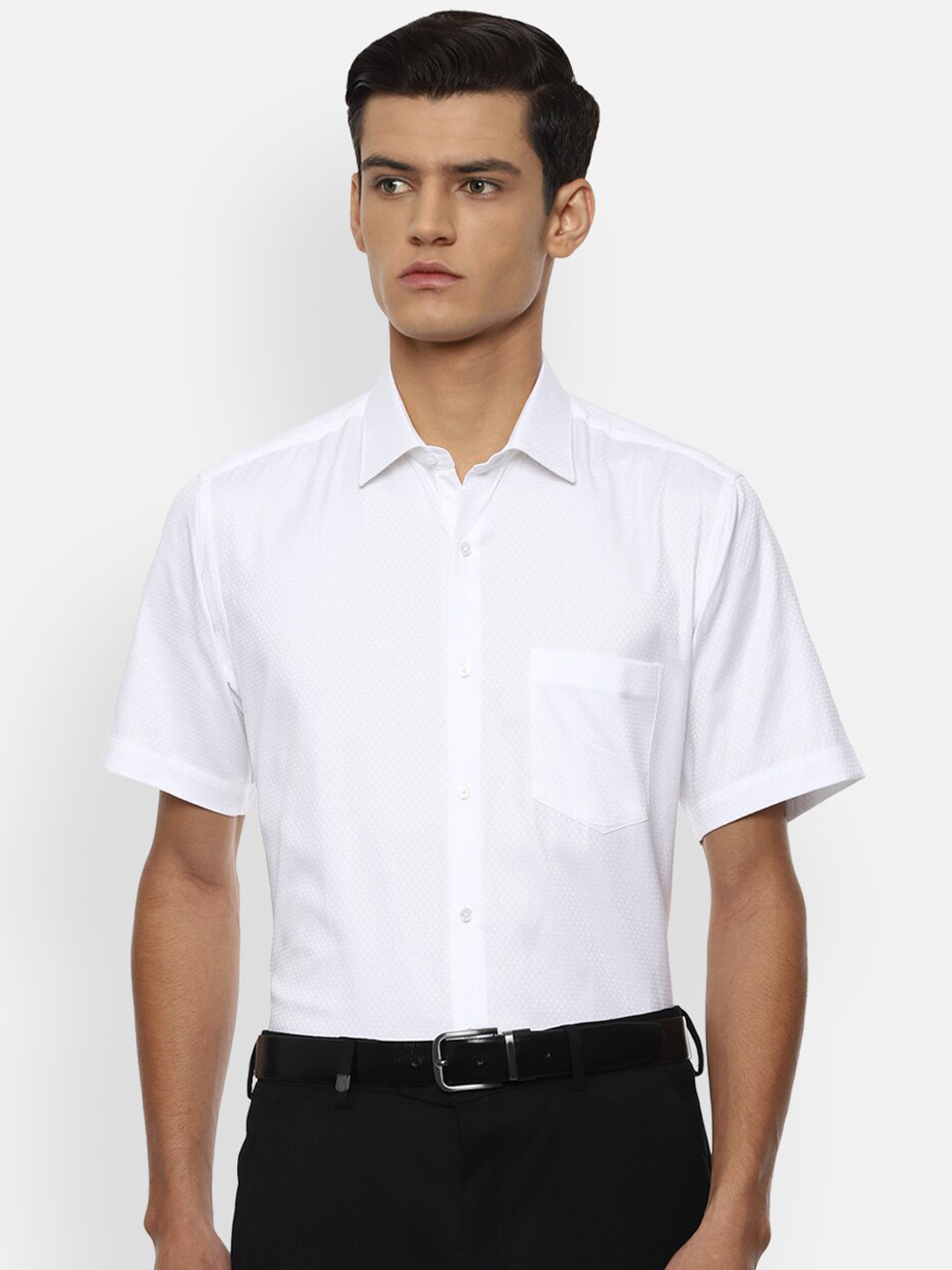

Van Heusen Men White Formal Shirt