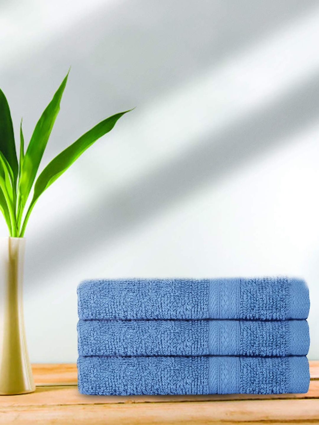 

Kawach Set Of 3 512 GSM Hand Towels, Teal