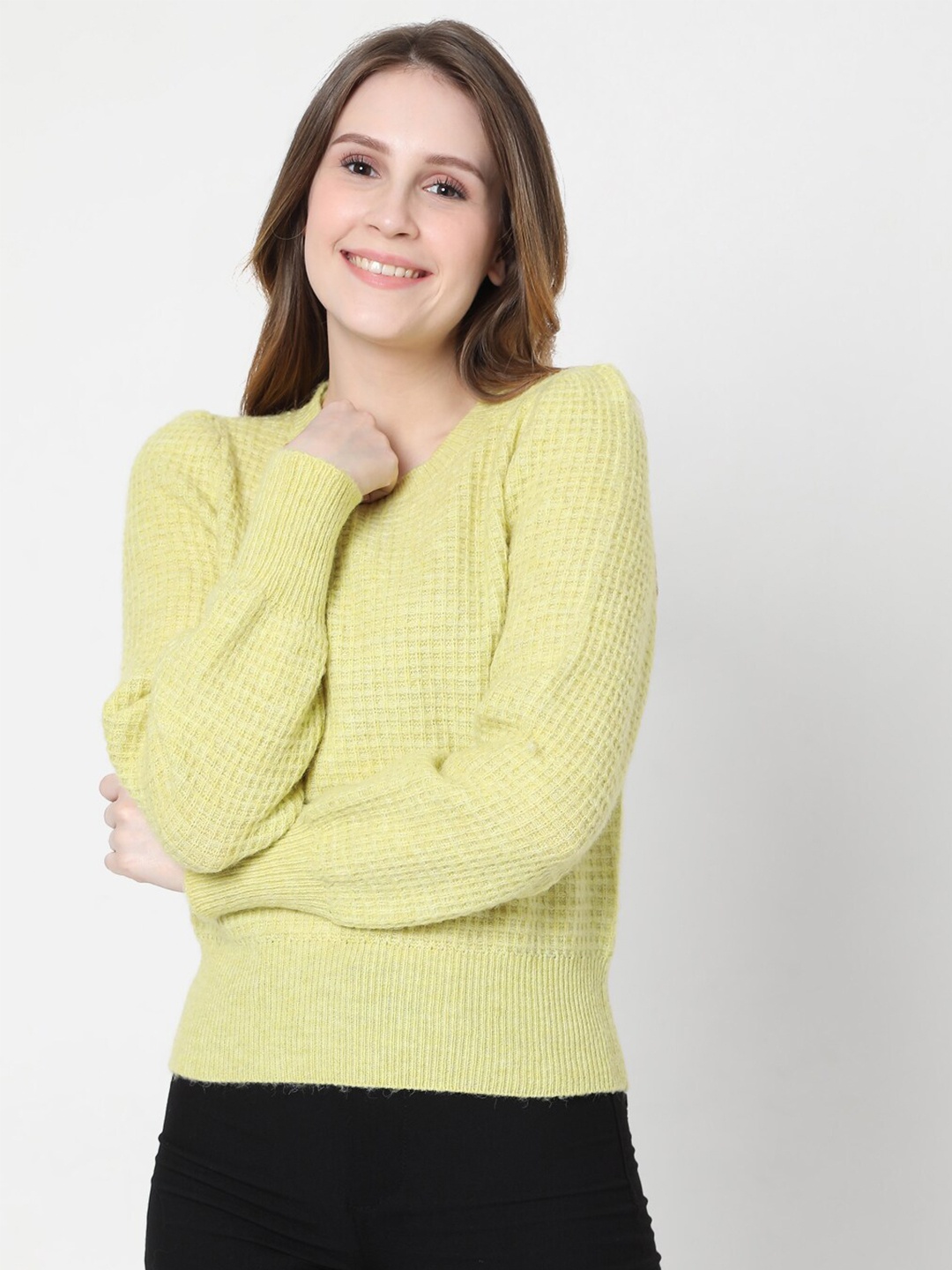 

Vero Moda Women Yellow Pullover