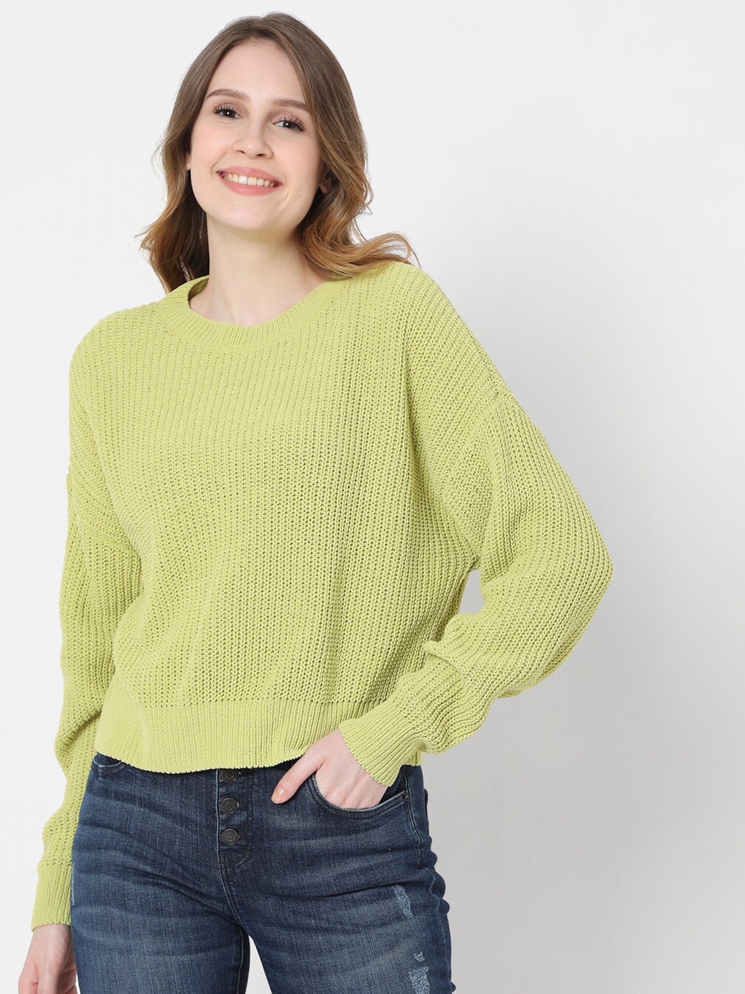 

Vero Moda Women Green Pullover