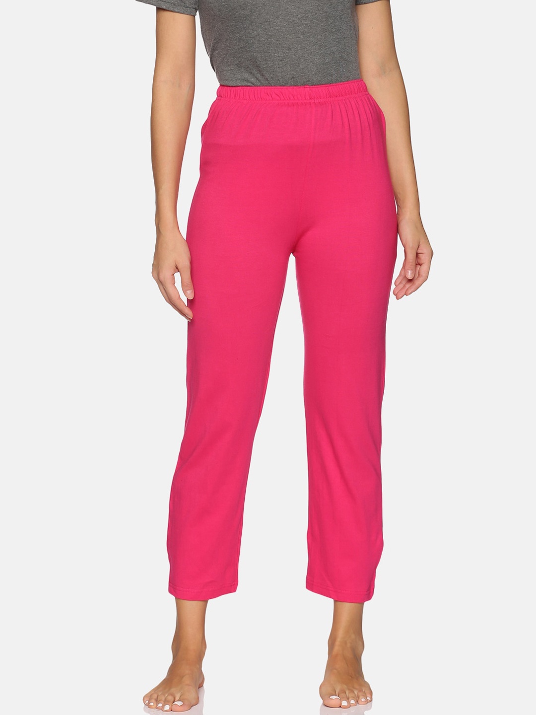

NOT YET by us Women Pink Cotton Lounge Pants