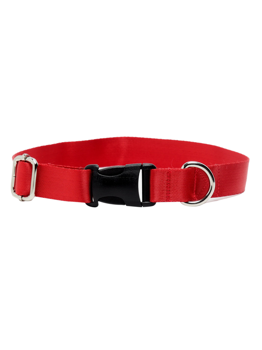 

WIGGLE TWIDDLE Red Solid Dog Collar