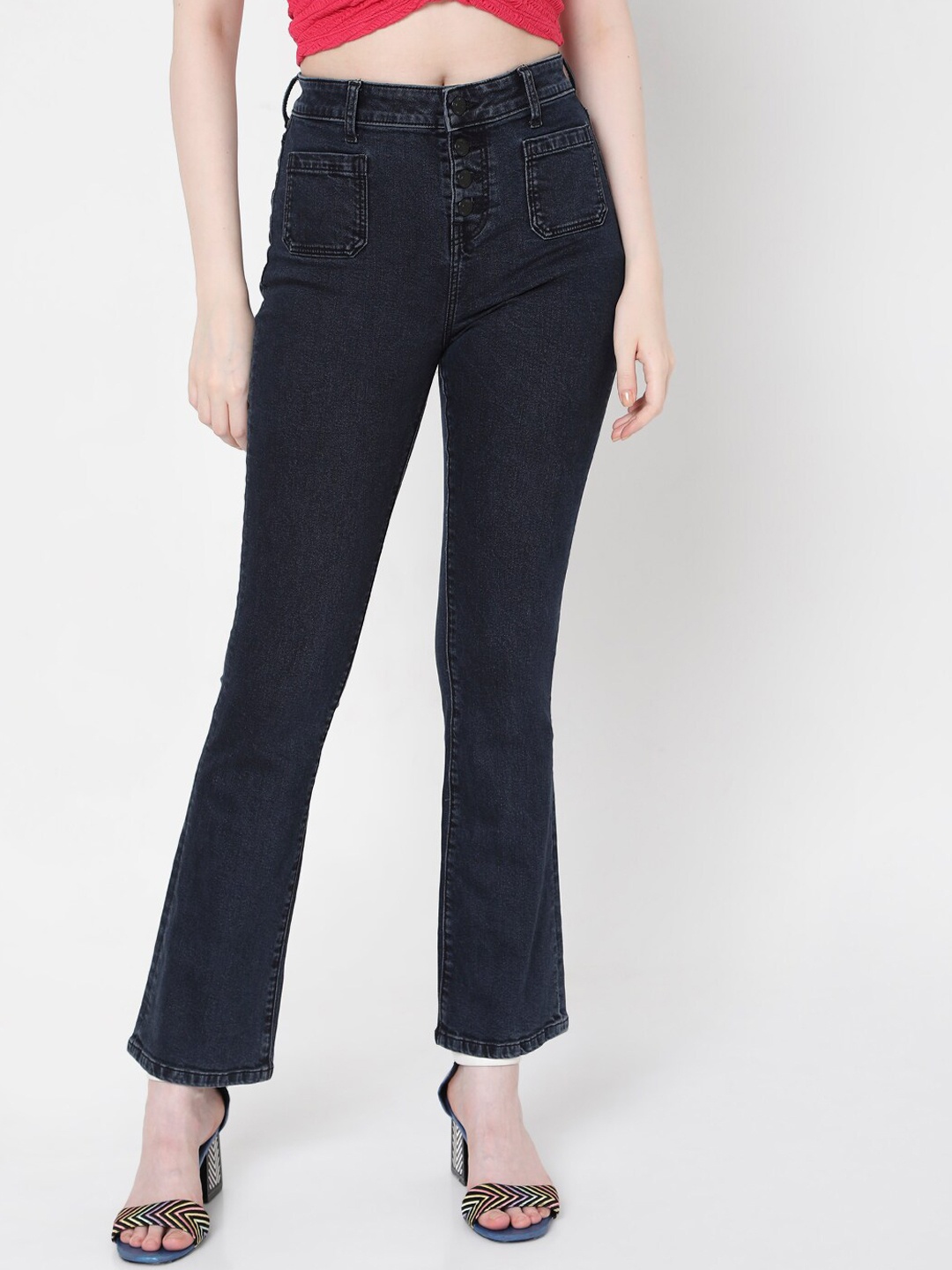 

Vero Moda Women Blue Bootcut Jeans