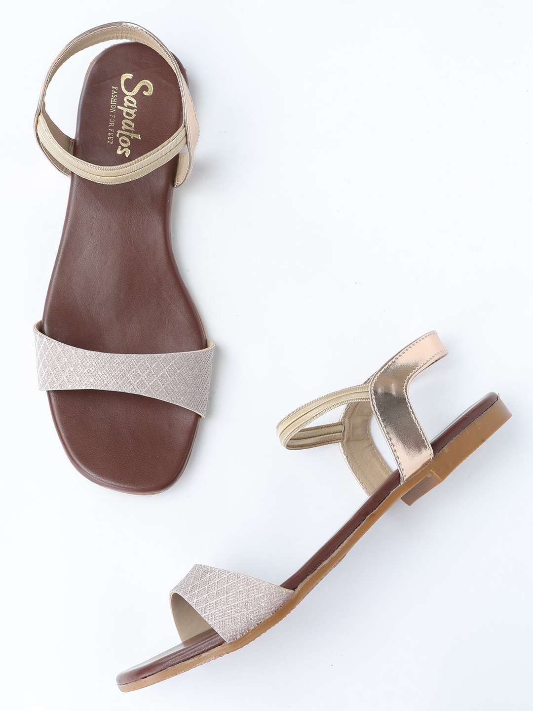 

SAPATOS Women Pink Open Toe Flats with Bows