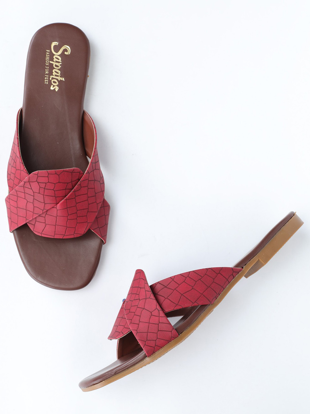 

SAPATOS Women Red Open Toe Flats