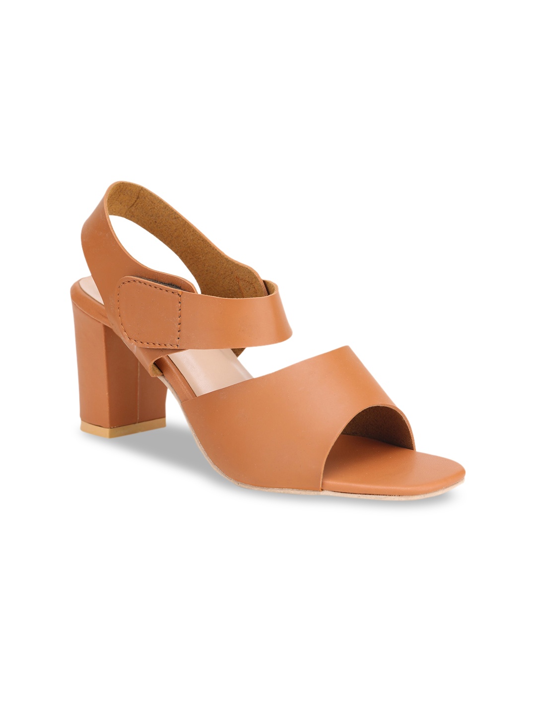

SAPATOS Tan Block Mules