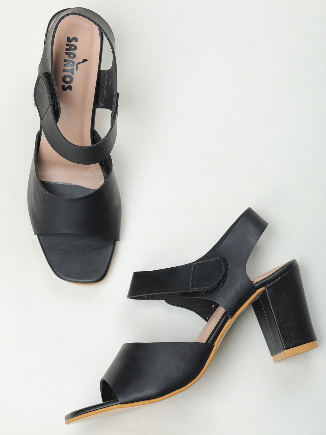 

SAPATOS Black Block Peep Toes