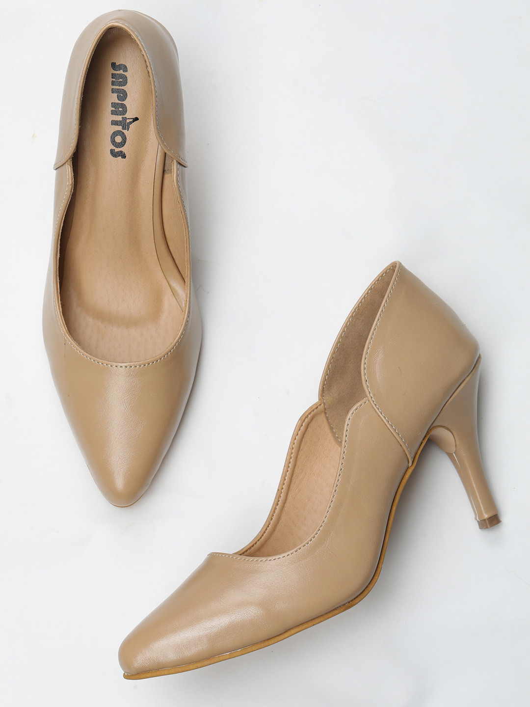 

SAPATOS Beige Solid Pumps