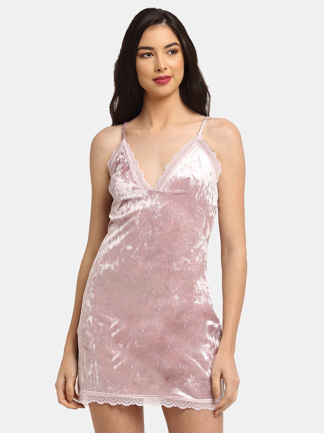

EROTISSCH Purple Velvet Nightdress