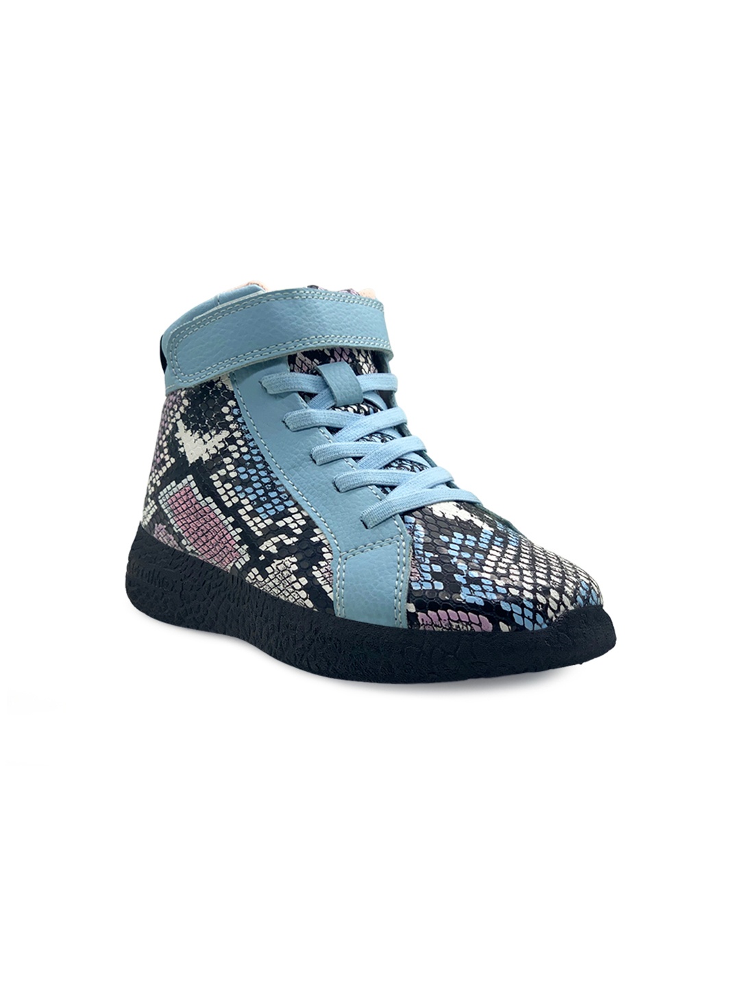 

KazarMax Girls Blue Printed PU Sneakers