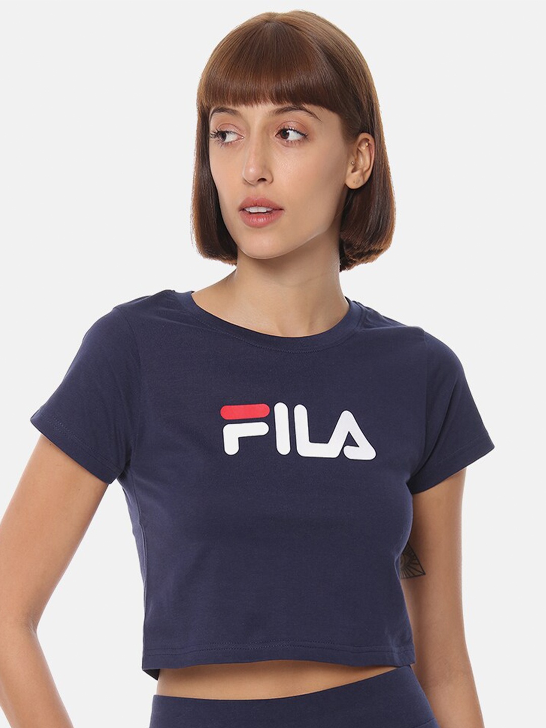 

FILA Blue Print Crop Top