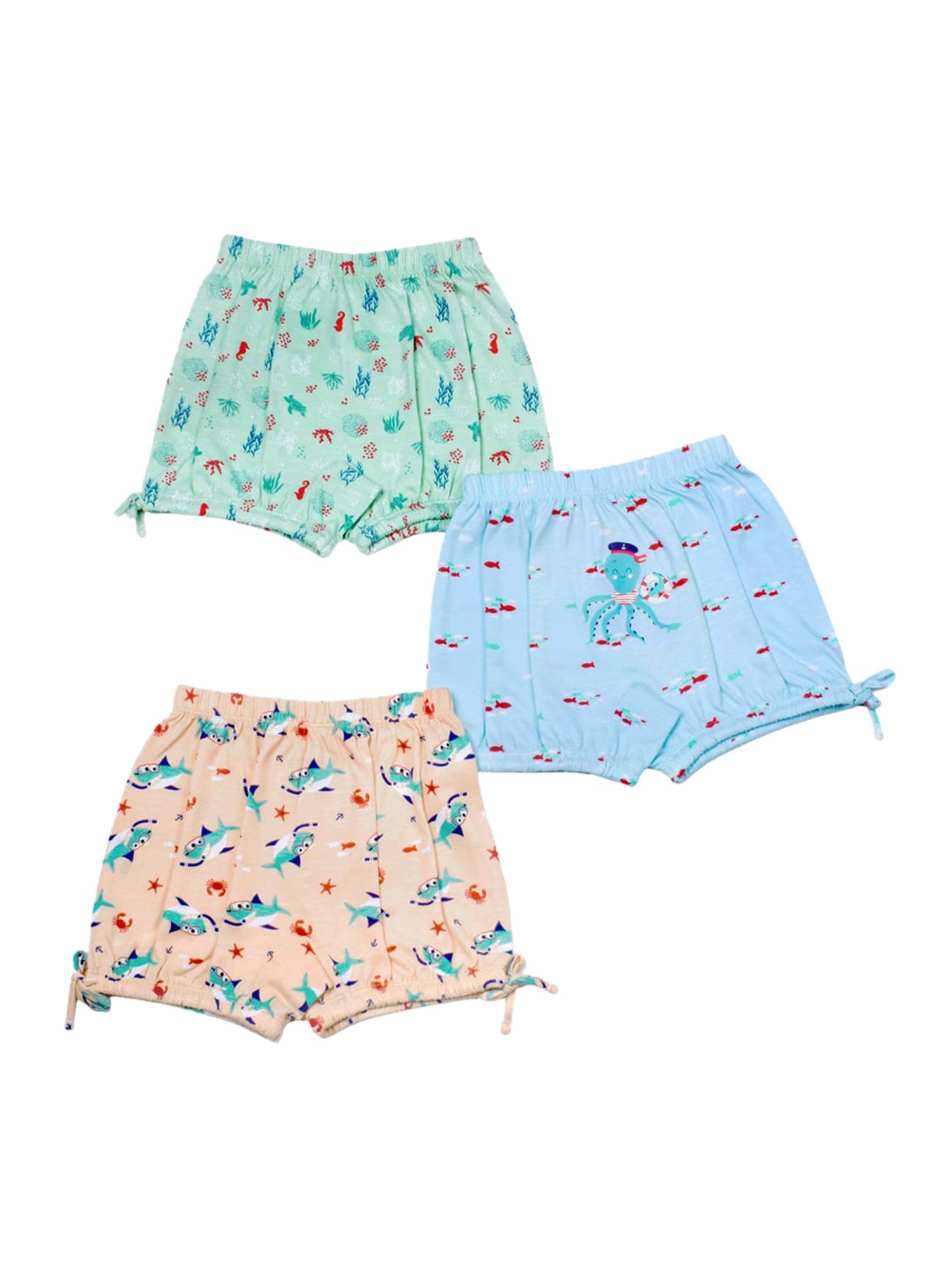 

SuperBottoms Girls Pack of 3 SuperSoft Sustainable Ultra-Breathable Bloomer, Multi