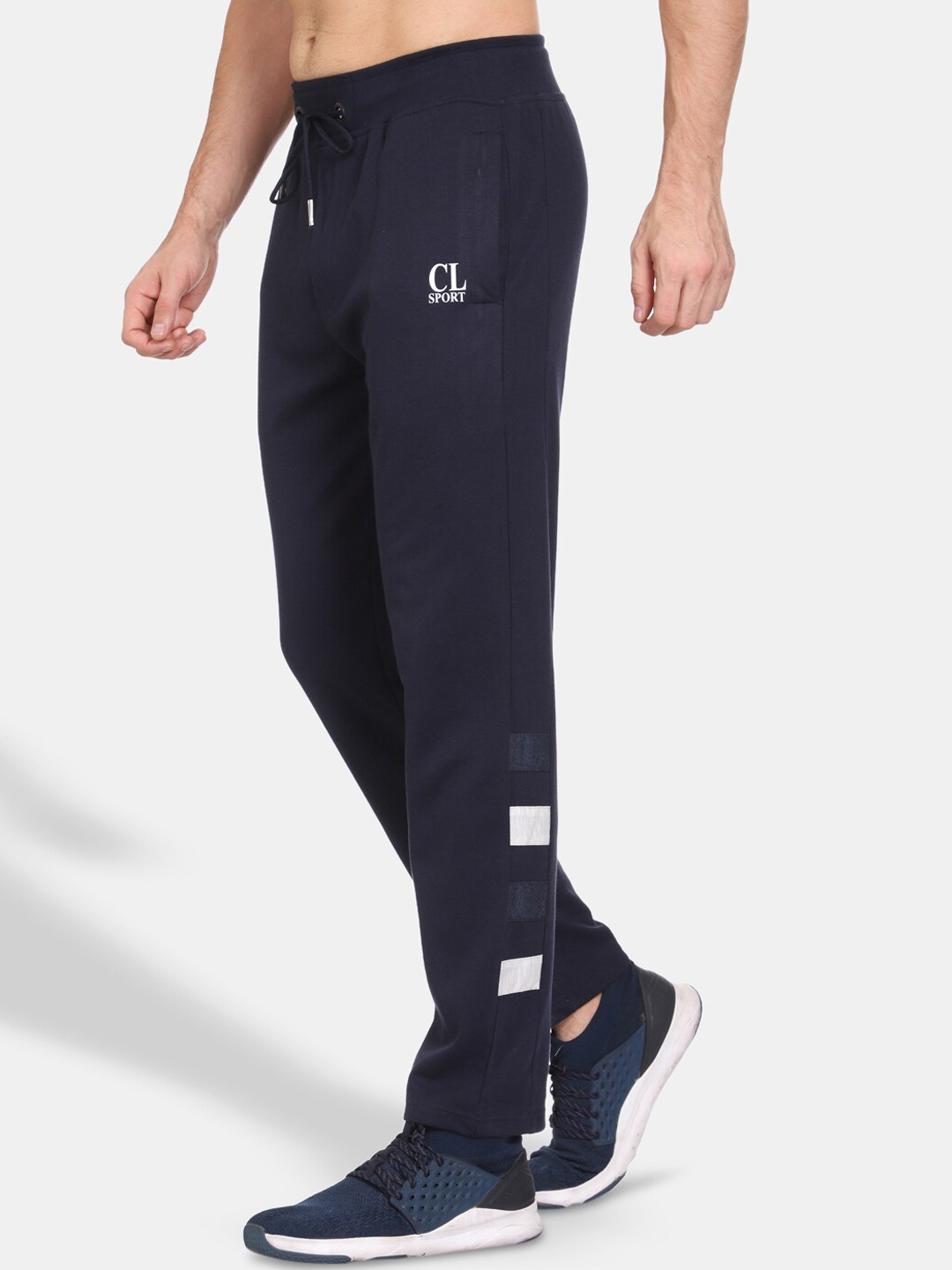 

CL SPORT Men Navy Blue Solid Track Pants
