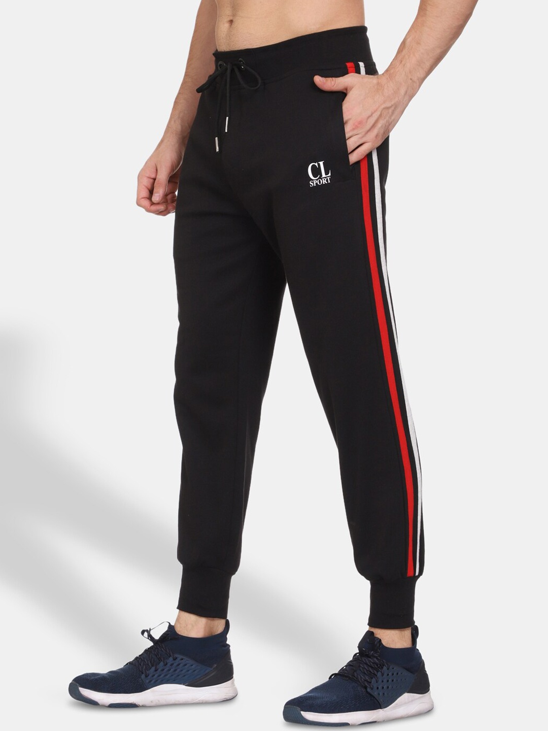 

CL SPORT Men Black Solid Joggers