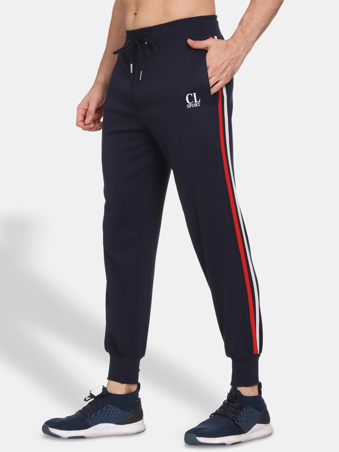 

CL SPORT Men Navy Blue Solid Joggers