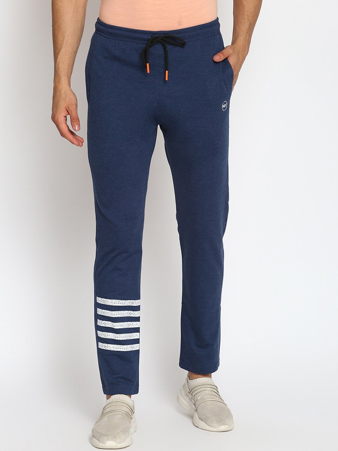 

MKH Men Blue Solid Track Pants