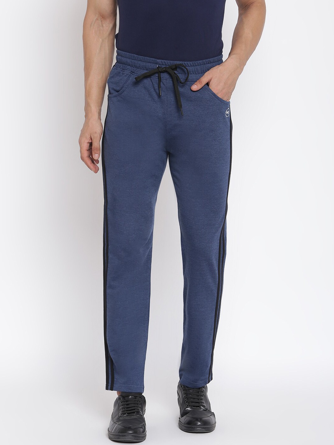 

MKH Men Blue Solid Track Pants