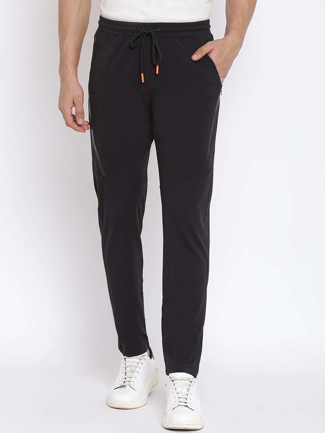 

MKH Men Black Solid Track Pants