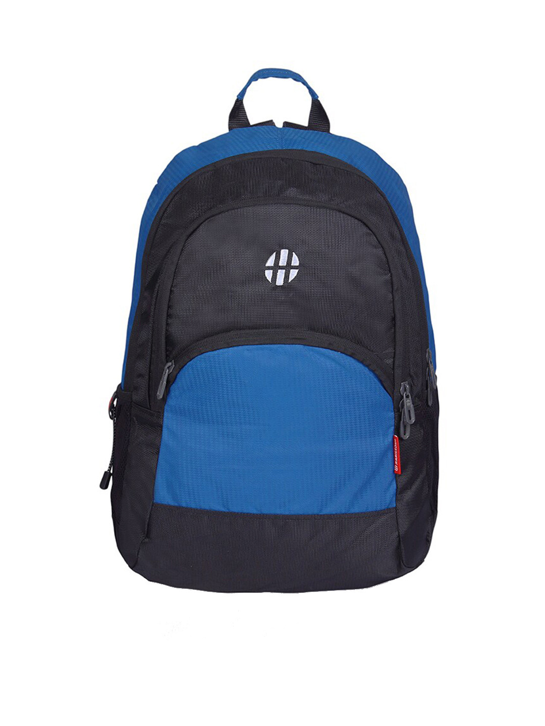 

Harissons Unisex Black & Blue Colourblocked Backpack
