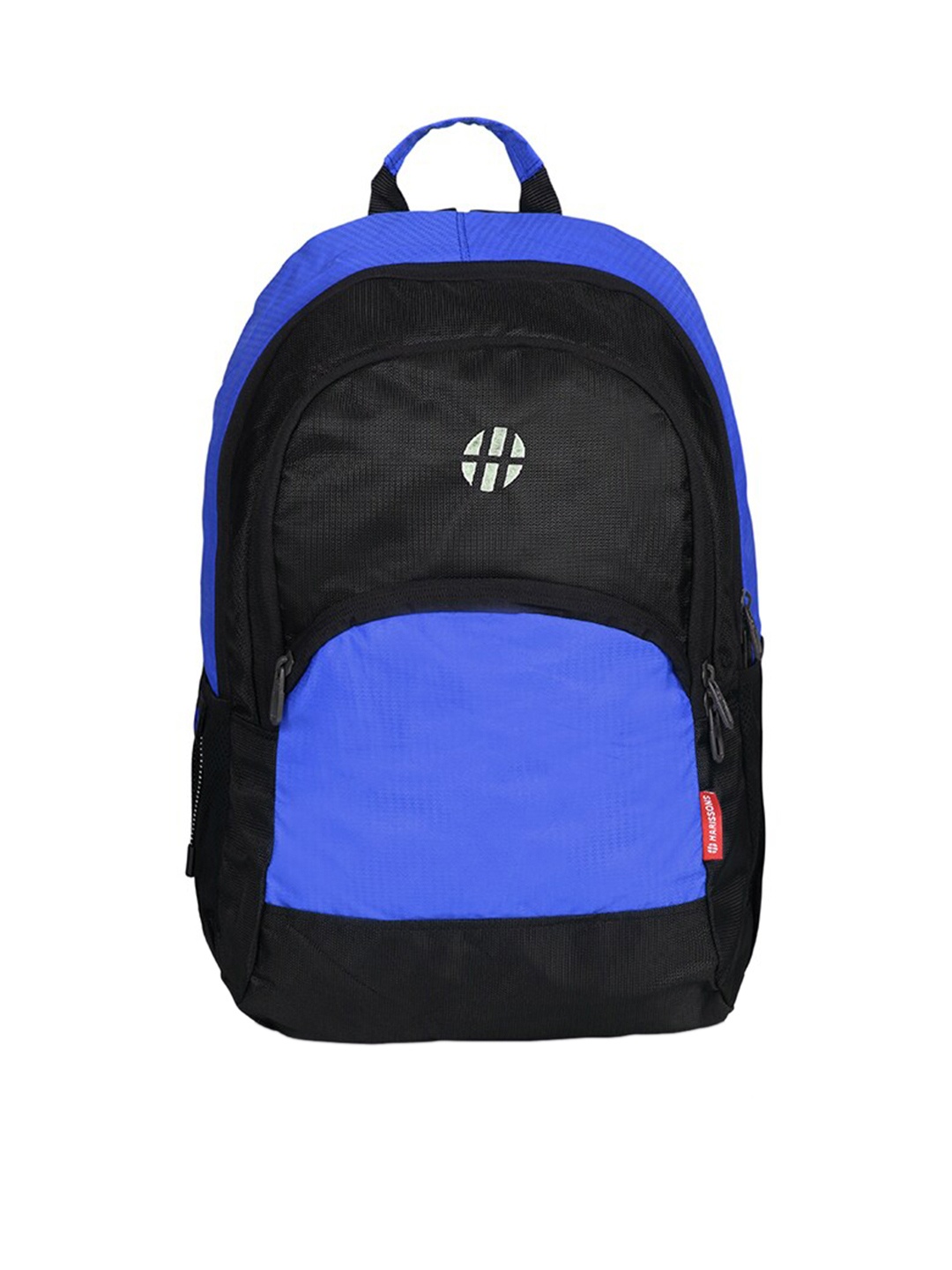 

Harissons Unisex Black & Blue Colourblocked Backpack