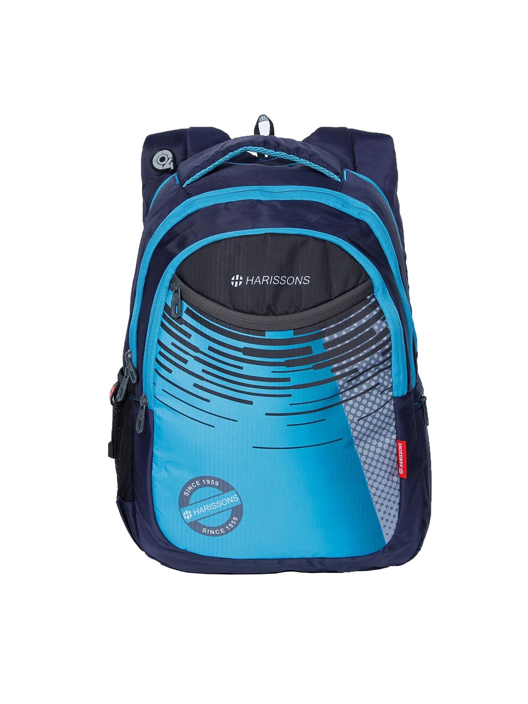 

Harissons Unisex Blue Striped Backpack