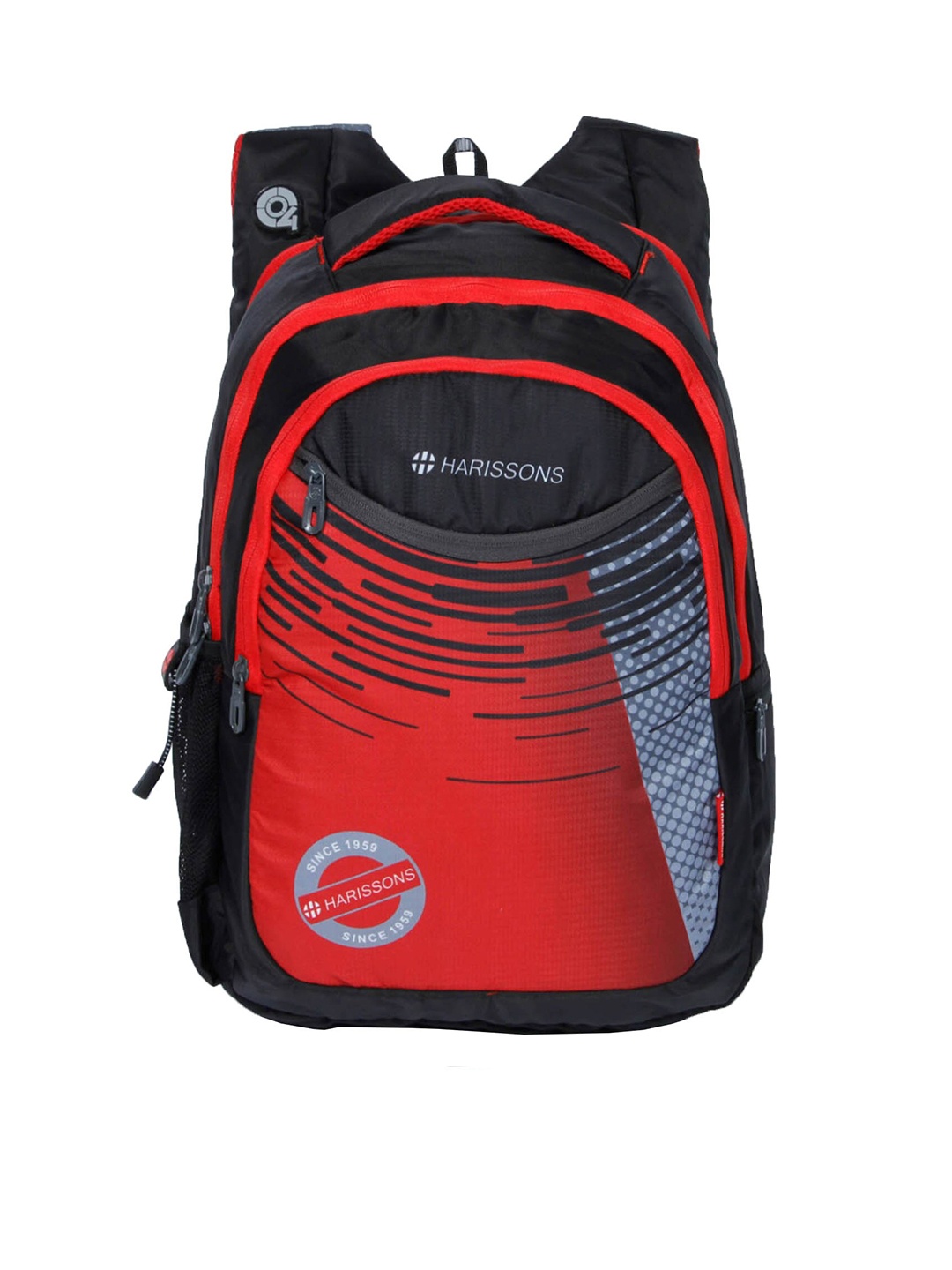 

Harissons Unisex Black & Red Graphic Printed Backpack