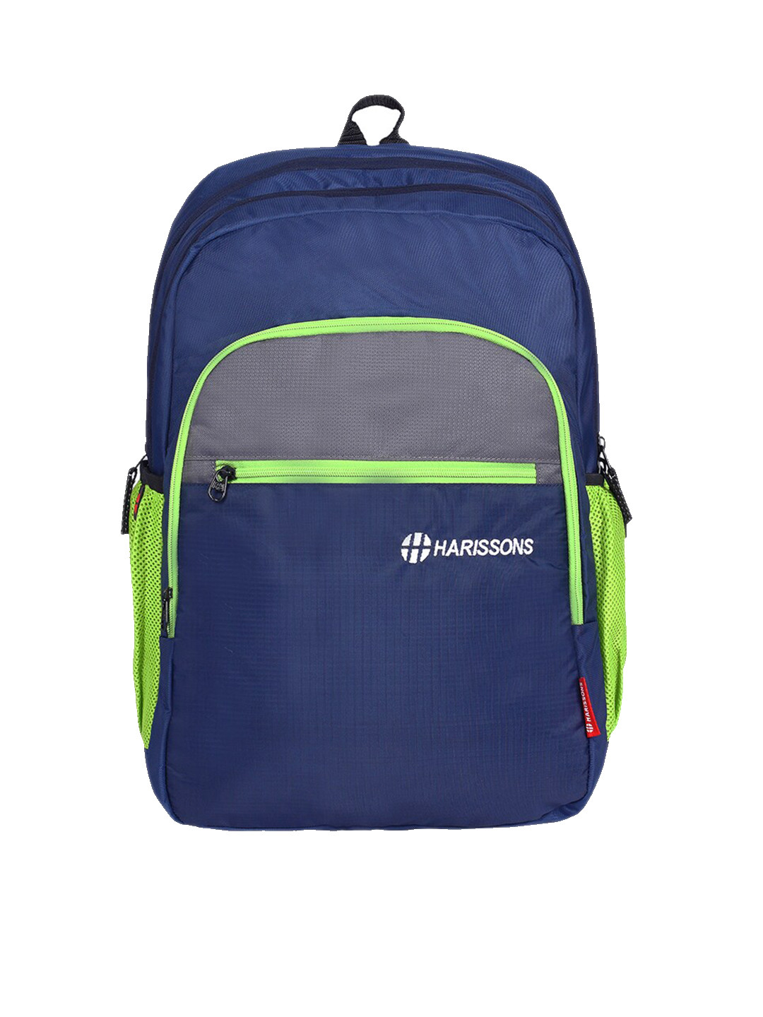 

Harissons Unisex Blue & Lime Green Colourblocked Backpack