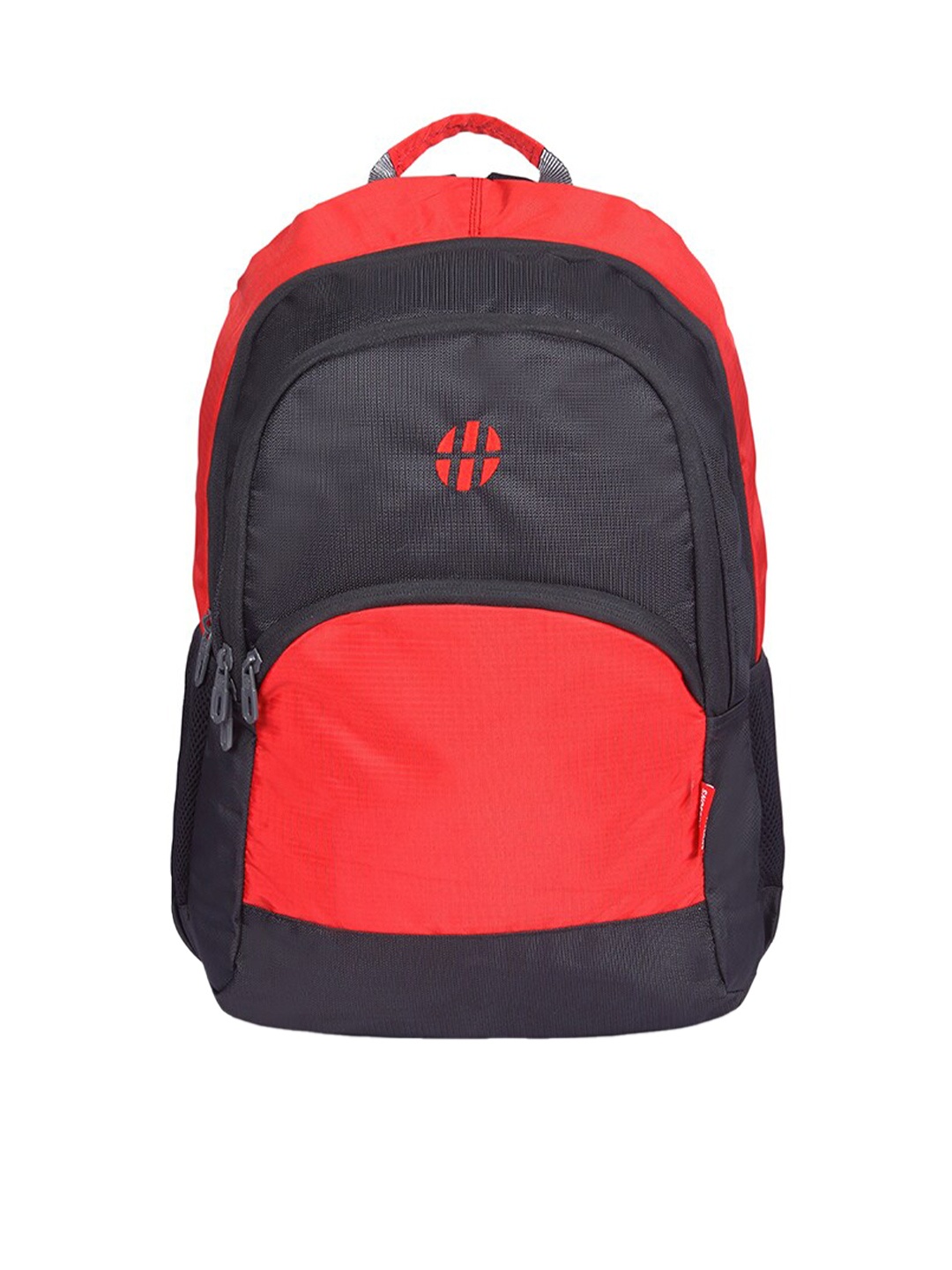 

Harissons Unisex Black & Red Colourblocked Backpack