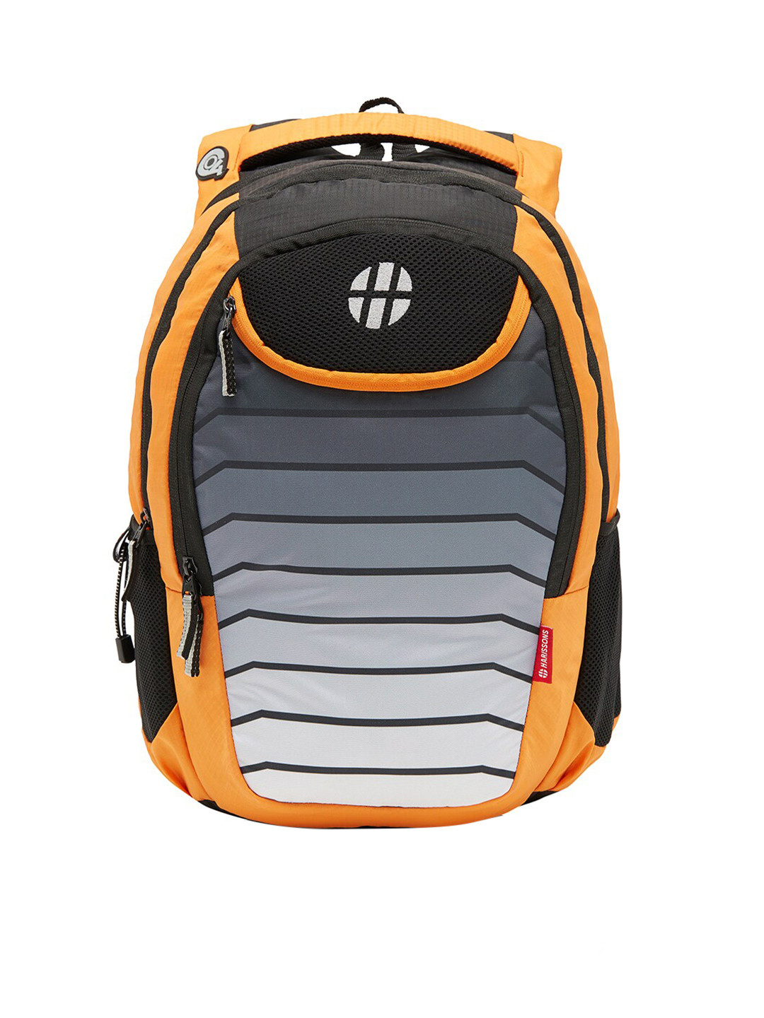 

Harissons Unisex Orange & Grey Colourblocked Backpack