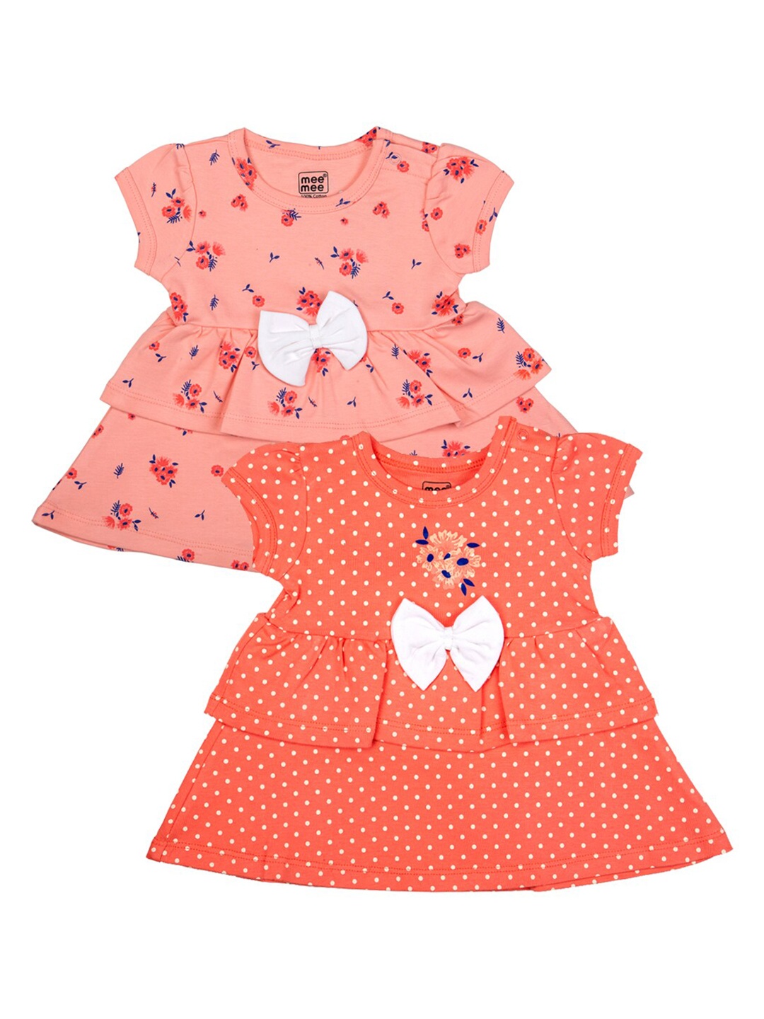 

MeeMee Coral Floral Dress