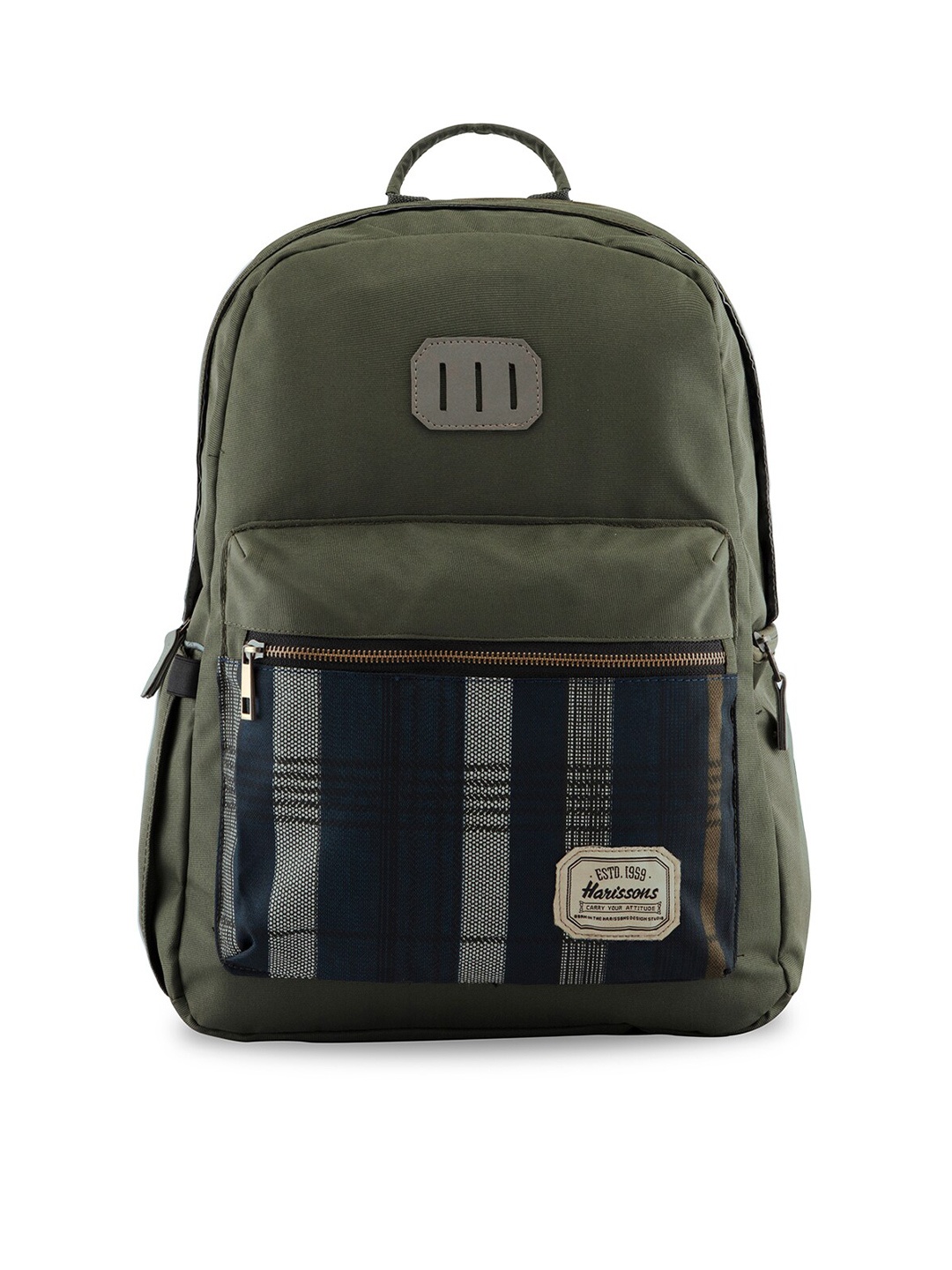 

Harissons Unisex Green & Blue Printed Backpack