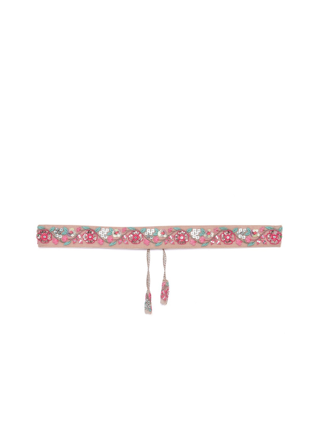 

Athena Women Pink Embellished Ethnic Belt
