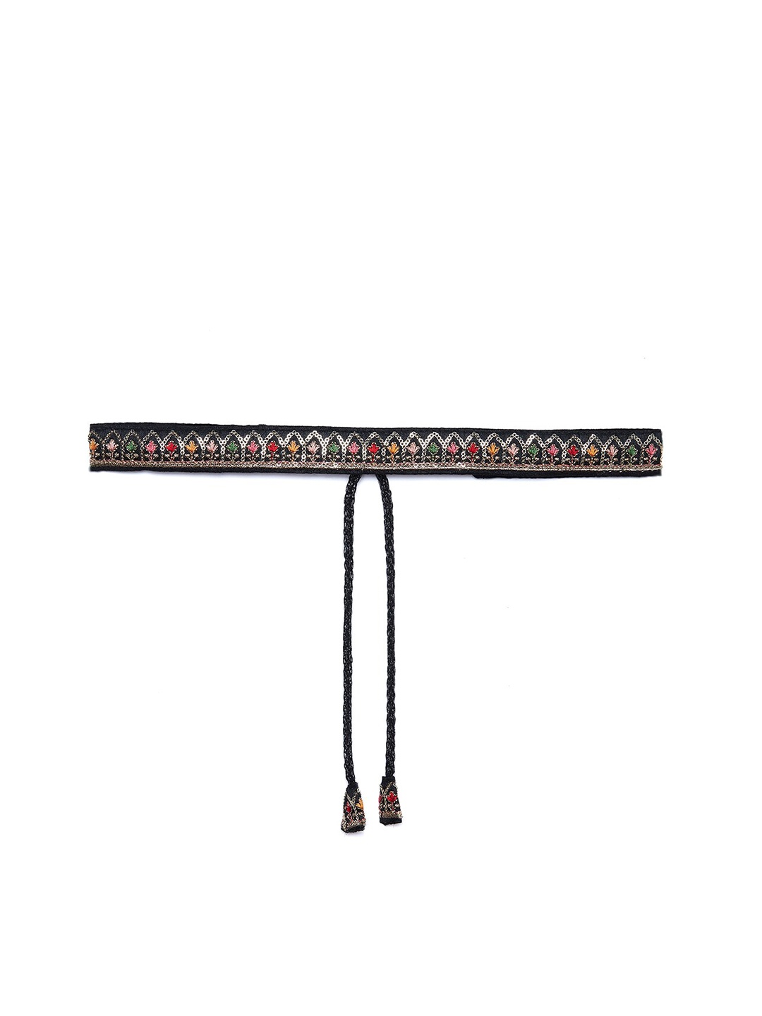 

Athena Women Black & Gold Embellished Belt