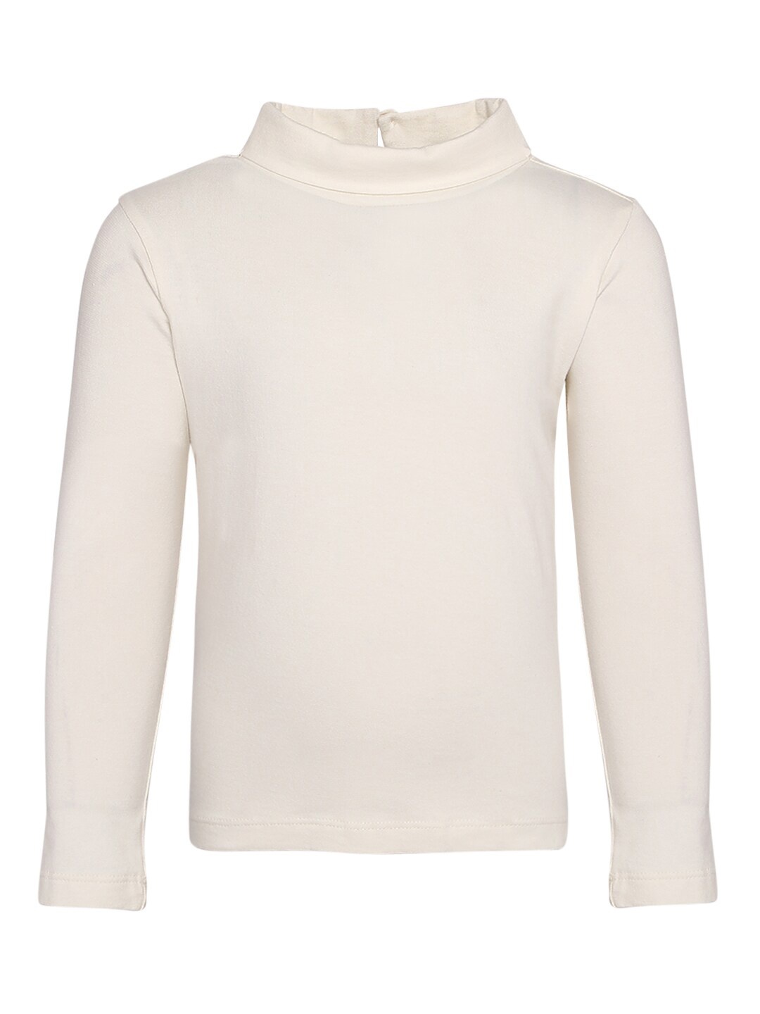

A Little Fable Girls Off White Turtle Neck T-shirt