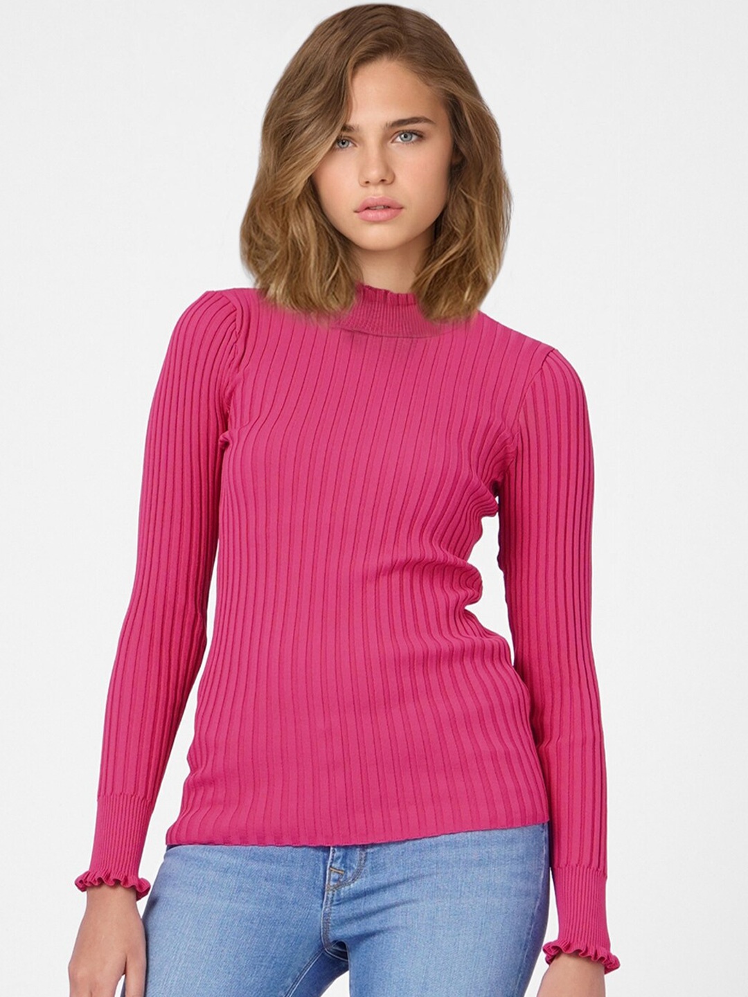 

ONLY Women Pink Pullover