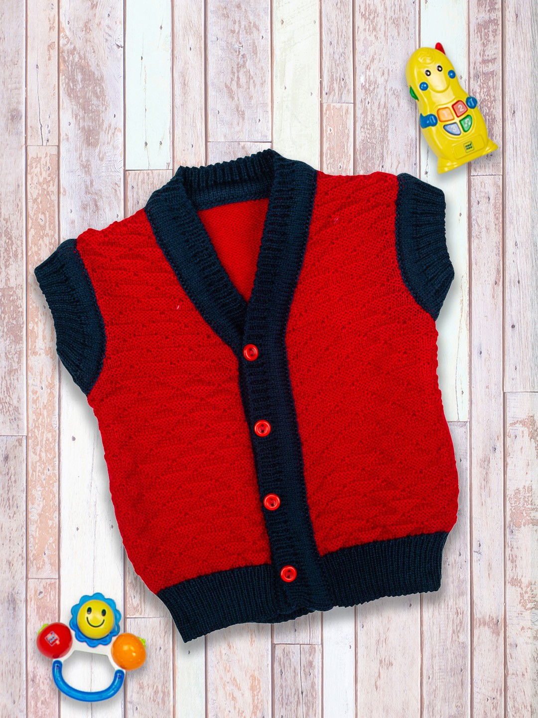 

MeeMee Kids Red Full sleeves Sweater