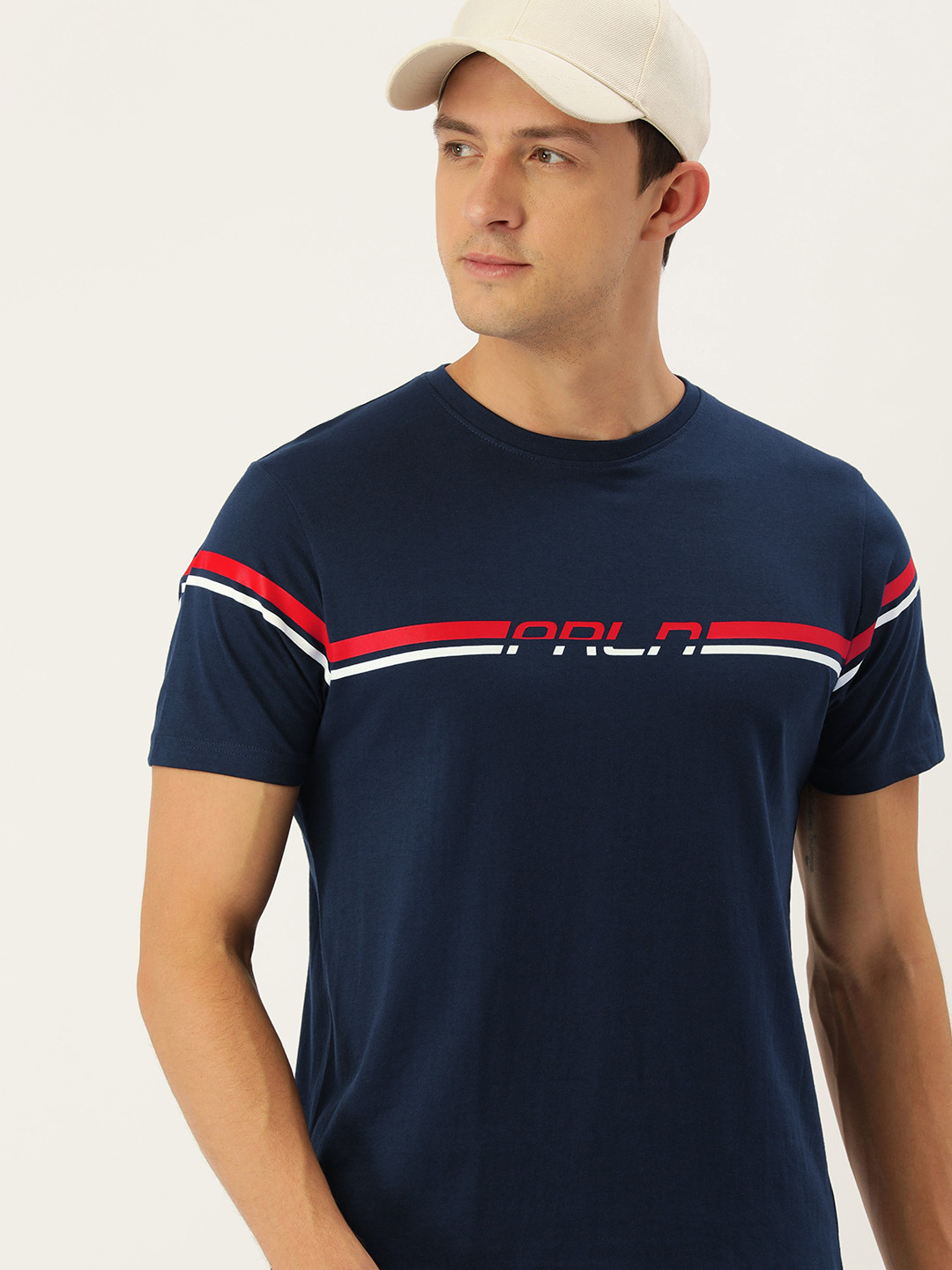 

Proline Active Men Blue Typography Printed Cotton T-shirt