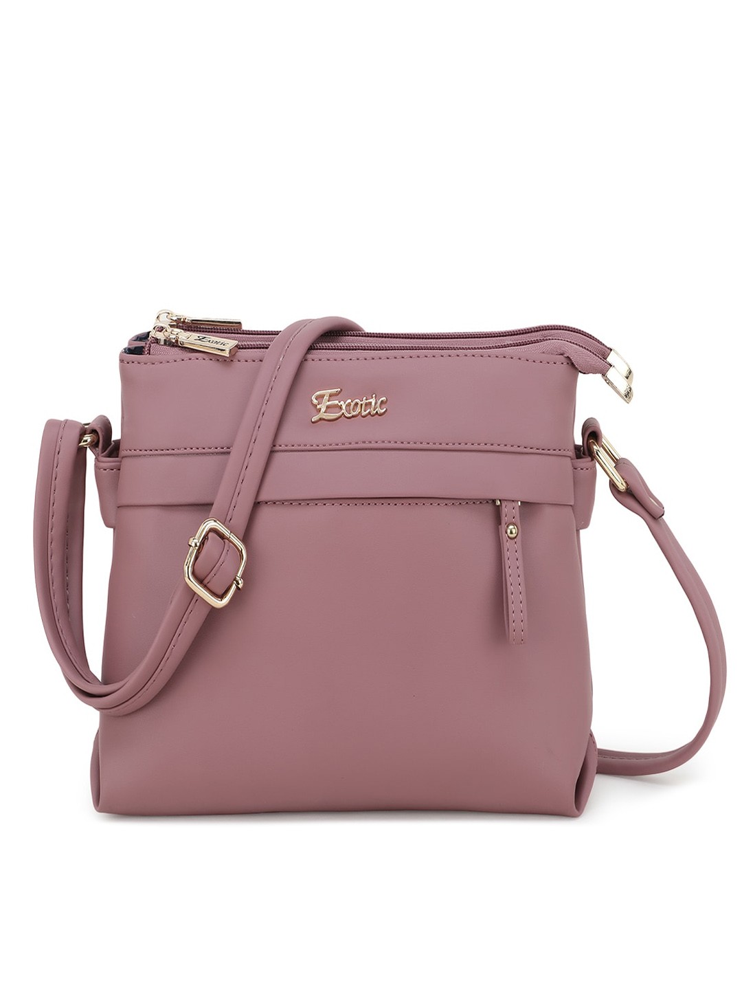 

Exotic Purple Structured Sling Bag