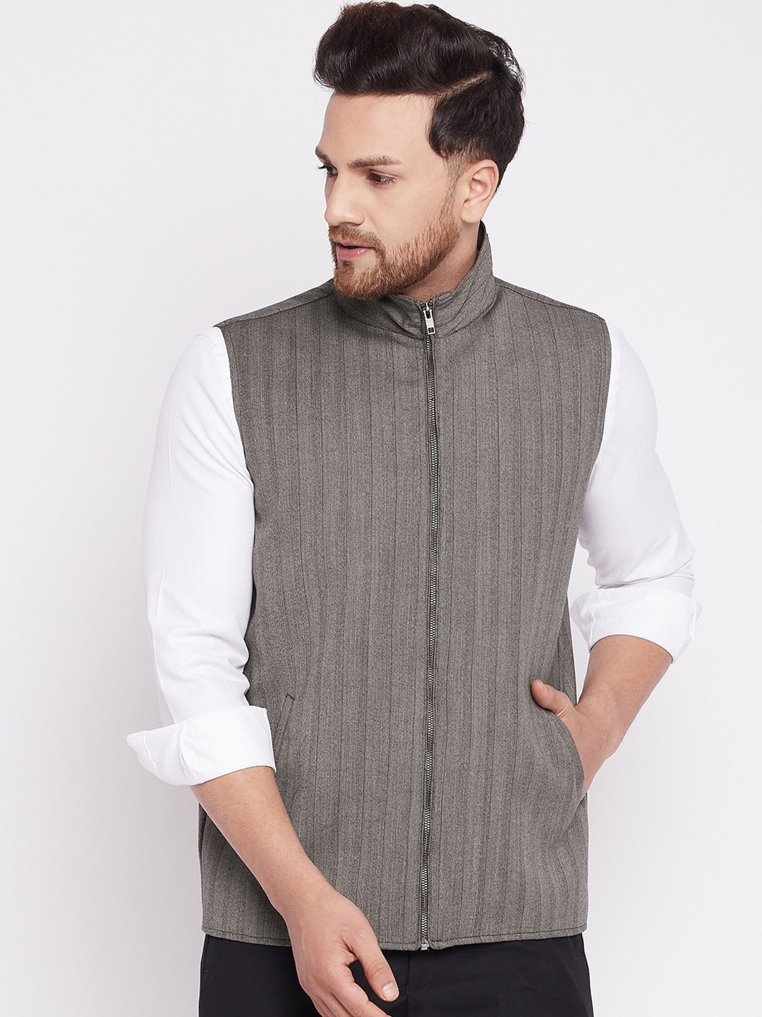 

even Men Brown Tailored Jacket
