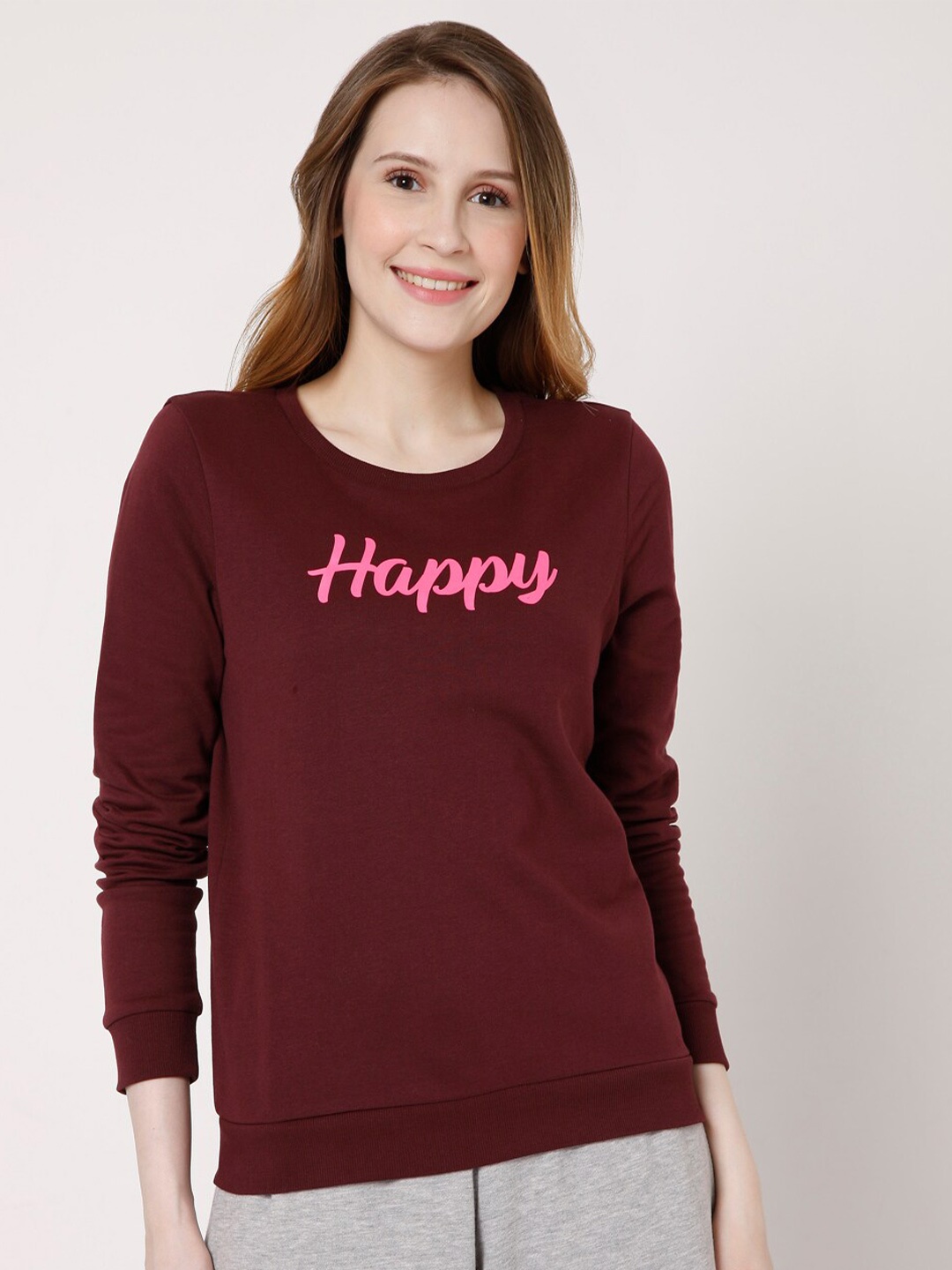 

Vero Moda Women Purple Printed Sweatshirt