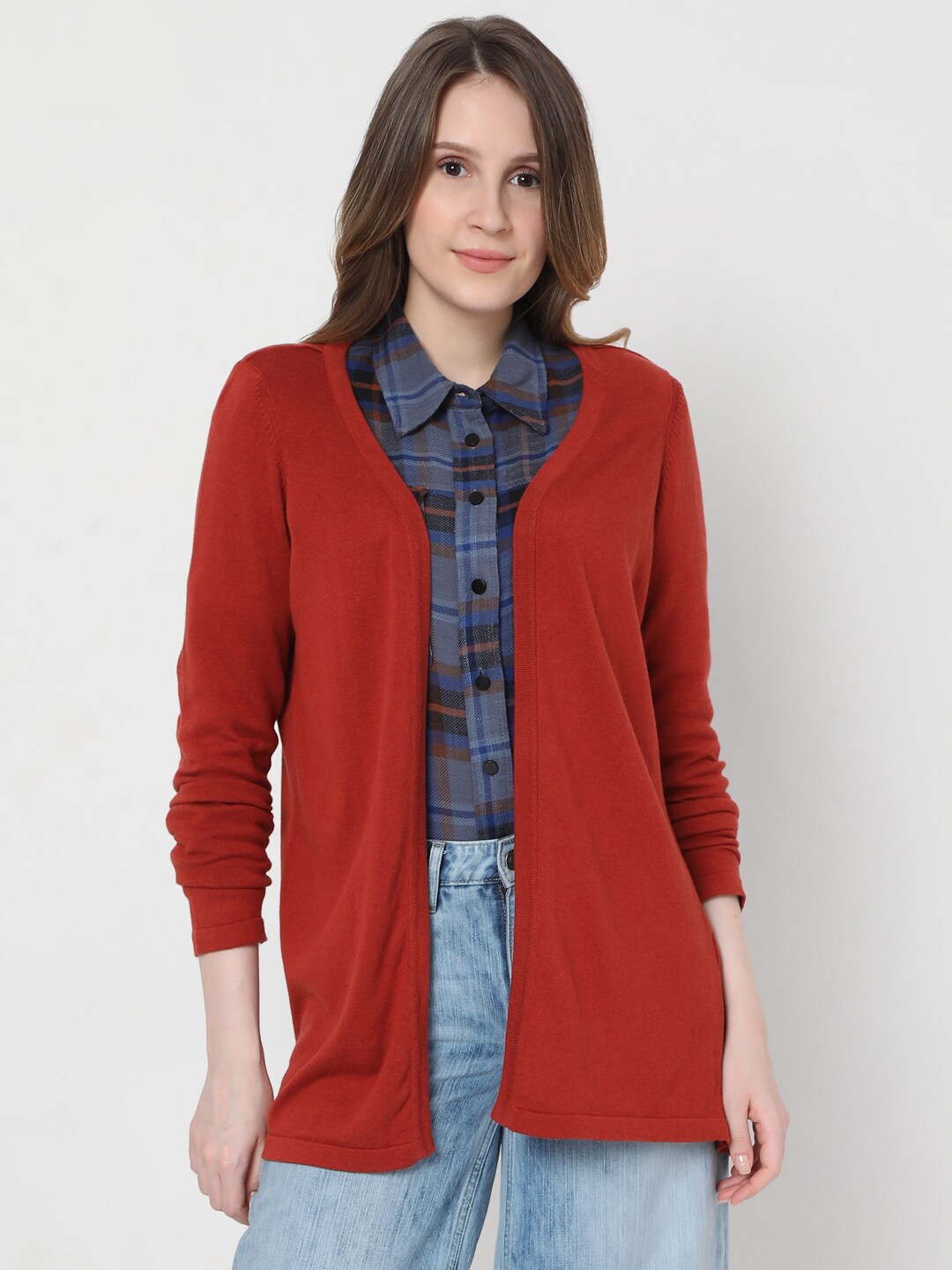 

Vero Moda Women Red Shrug