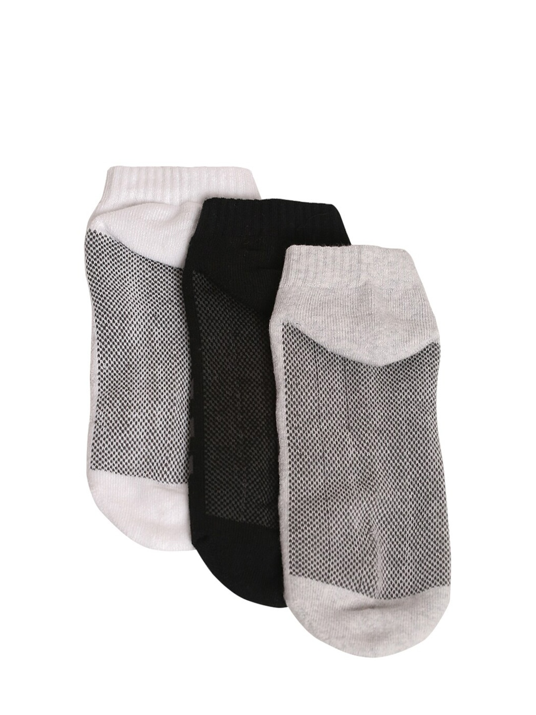 

MUTAQINOTI Men Pack of 3 Assorted Ankle Length Antimicrobial Socks