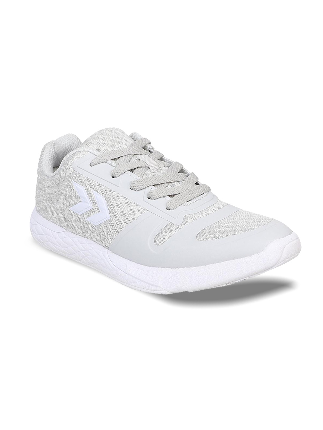 

hummel Unisex Grey Mesh Training or Gym Non-Marking Terrafly Breather V2 Shoes
